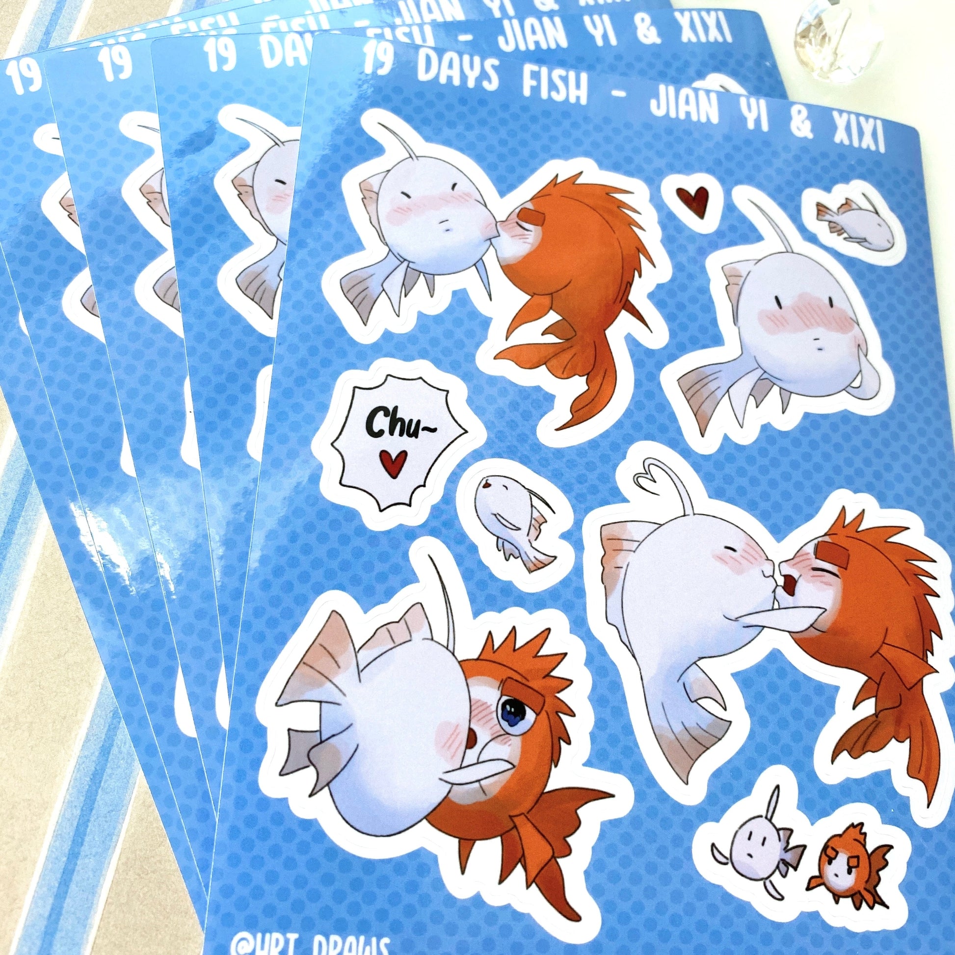 19 Days Zhanyi Sticker Sheet, Front Side